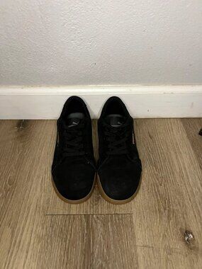 Black Puma work shoes steel toe